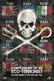 Skull and crossbones poster for Confessions of an Eco Terrorist